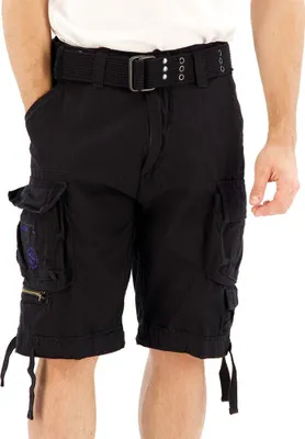 Productafbeelding van Urban Classics Heren linnen shorts Sownes, zwart, maat 6XL