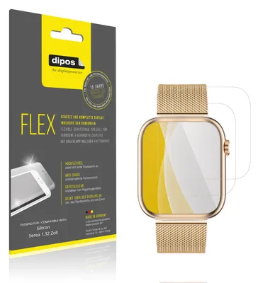 Image de 2x Film de protection d'écran pour Siltcon Serea 1.32 Pouces, recouvre 100% de l'écran, dipos Flex