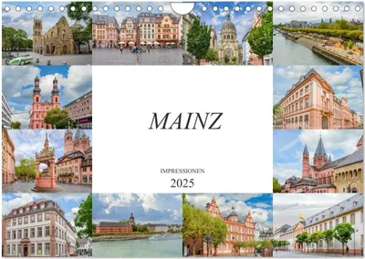 Produktbild von Mainz Impressionen (Wandkalender 2025 DIN A4 quer), CALVENDO Monatskalender