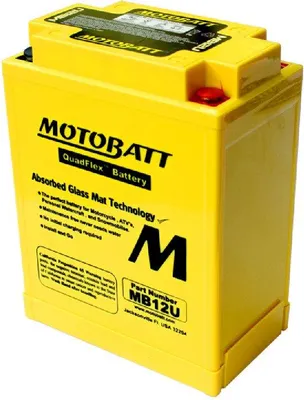 Immagine prodotto di MOTOBATT Batteria MotoBatt MB12U 12V 14Ah precaricata AGM sigillata - Alte prestazioni, 135x80x161 mm, esente da manutenzione per moto e fuoristrada
