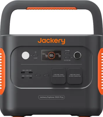 Produktbild von Jackery Explorer 1000 Plus, 1264Wh Tragbares Powerstation mit LiFePO4 Akku 2000W Leistung, Erweiterer Solarspeicher für Outdoor Camping RV Notfälle