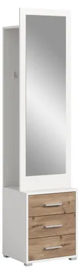 Produktbild von xonox.home Garderobenkombination Polo weiß Nachbildung 45x190x38cm