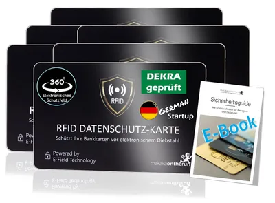 Productafbeelding van + gepr. 360° RFID bescherming - NFC-blocker kaart