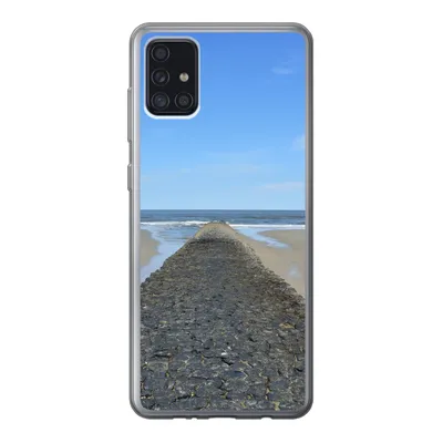 Produktbild von MuchoWow® Handyhülle Schutzhülle Hülle für Samsung Galaxy A52 5G Nordsee - Strand - Wasser Silikon Softcase Handy Hülle - Umschlag