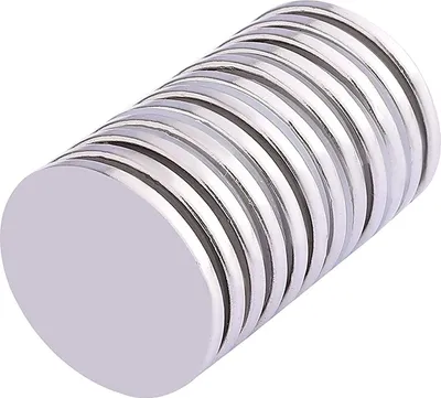 Obrázok produktu pre INF Silné kotúčové magnety 10-balenie Strieborná 2 cm