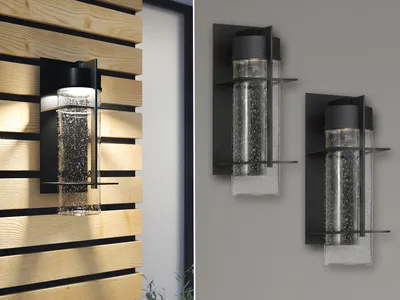 Produktbild von 2er Set Außenleuchten modern Terrassenlampen Hausbeleuchtung Fassadenbeleuchtung