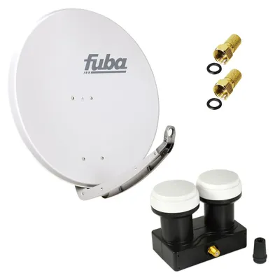 Produktbild von Fuba DAA 850 G Satellitenantenne 85 cm Aluminium in Grau mit Monoblock Single LNB