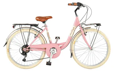 Immagine prodotto di Via Veneto Bici Bambina Ragazza Giuly Lady 24" 6V Taglia 38 Rosa Diva