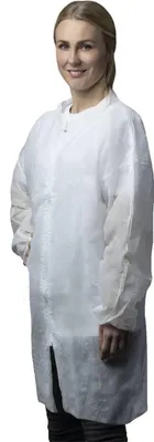 Produktbild von 50 Nitras PP-Besuchermäntel mit Reißverschluss | weiß | Gr. XXL | Mantel