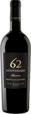 Produktbild von San Marzano 62 Anniversario Primitivo di Manduria Riserva 2020 | Rotwein | Italien | 1 x 0,75 Liter