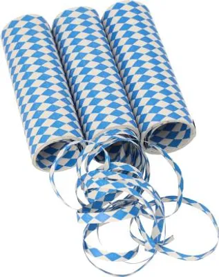 Produktbild von Luftschlangen 4 m "Bayrisch Blau" flammhemmend