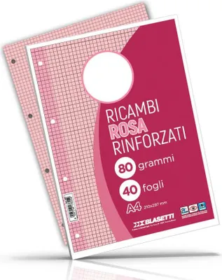 Zdjęcie produktu dla Blasetti 7806 papier do notatników 210 x 297 mm (A4) 40 arkuszy