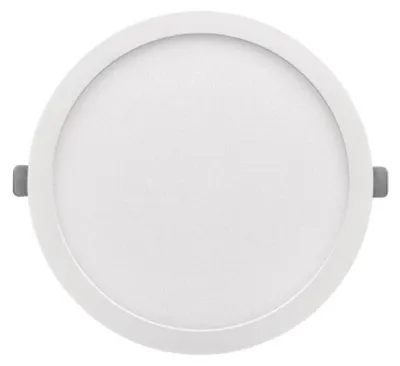 LED-Deckenleuchte rund, 12 W, 4000 K, weiß, Einbau/Aufbau