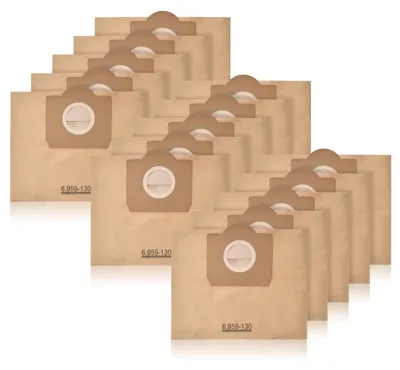 Zdjęcie produktu dla 15 sztuk papierowych worków filtracyjnych do odkurzacza WD3