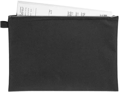 Produktbild von Banktasche/Transporttasche A4 schwarz Packung mit 20 Stück