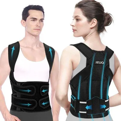 Produktbild von Famanu Haltungskorrektor Lumbalstütze - Unsichtbar Verstellbar Schwarz (XL)