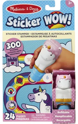 Immagine prodotto di Spin Master Melissa & Doug - Adesivi WOW! Timbri adesivi con unicorni &