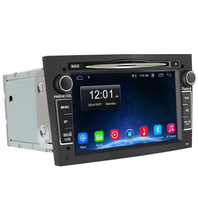Obrázok produktu pre Autorádio s DVD, systém Android, pre modely Opel Vectra C, Zafira B, Corsa C, Astra H, Vivaro, Antara, Combo C. Obsahuje navigáciu, Bluetooth, offline navigáciu, GPS a RDS. Pamäť 32 GB