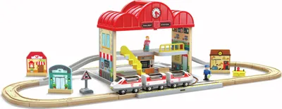 Immagine prodotto di Hape E3877, Set di treni e binari, 3 anni, Multicolore