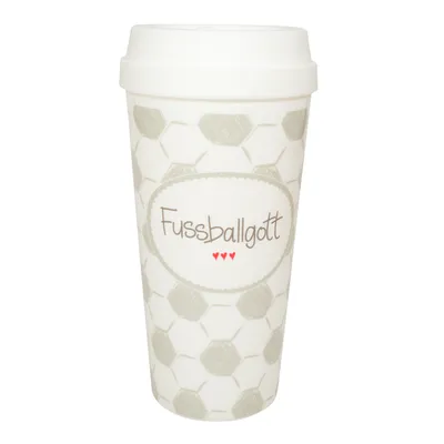 Produktbild von Coffee to Go Kunststoff "Fussballgott"