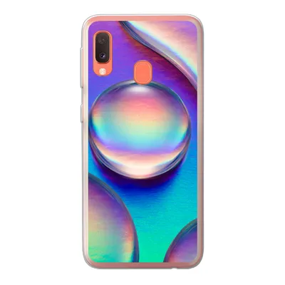 Produktbild von MuchoWow® Handyhülle Schutzhülle Hülle für Samsung Galaxy A20e Wasser - Regenbogen - Abstrakt Silikon Softcase Handy Hülle - Abdeckung