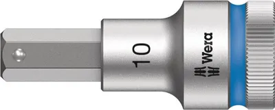Produktbild von Wera - 8740 C HF Zyklop Bit-Nuss mit 1/2"-Antrieb mit Haltefunktion , 10.0 x 60 mm; 5003825001