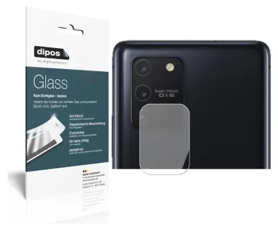 Zdjęcie produktu dla 2x folia ochronna na obiektyw aparatu Samsung Galaxy S10 Lite - folia antywstrząsowa 9H dipos Glass z tworzywa sztucznego