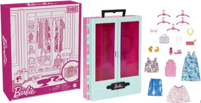Immagine prodotto di MATTEL Barbie ARMADIO + vestiti per bambola Barbie HKR92