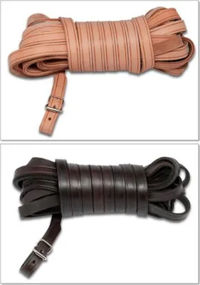 Produktbild von Schweißriemen Schweissleine Leder 6m braun 14mm