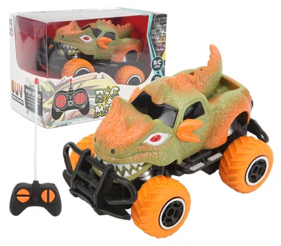 Immagine prodotto di Auto RC fuoristrada in scala 1:43 con telecomando a 4 canali, modello giocattolo per bambini da esterno, arancione e verde
