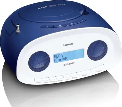 Obrázek produktu pro Přenosné rádio DAB+/FM s CD přehrávačem, USB přehrávačem, modré