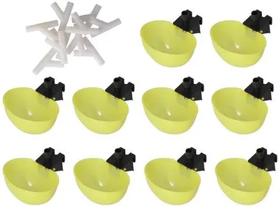Image de Distributeurs automatiques d'eau pour volailles, pigeons et chevaux - lot de 10 - Récipients en plastique