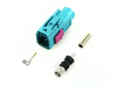 Produktbild von 1x FAKRA Buchse - weiblich - uni - Buchsen Kontakt Pin Gehäuse Stecker Plug