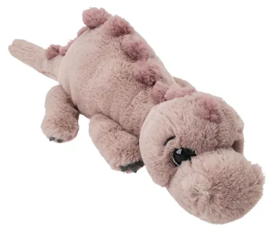 Image de Dino World, peluche de dinosaure, couleur marron clair, allongé, 50 cm