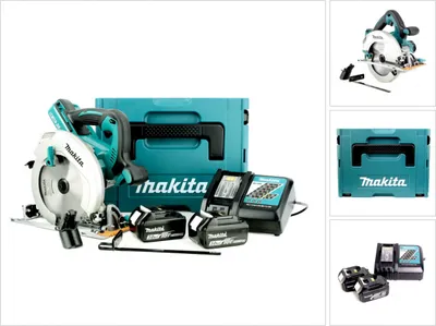 Produktbild von Makita DHS 710 RFJ 36 V Akku Li-Ion Handkreissäge 190 mm im Makpac mit Einlage + Ladegerät + 2x 3,0 Ah Akku