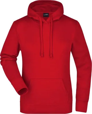 Produktbild von Ladies' Hooded Sweat Klassisches Kapuzensweat red, Gr. S