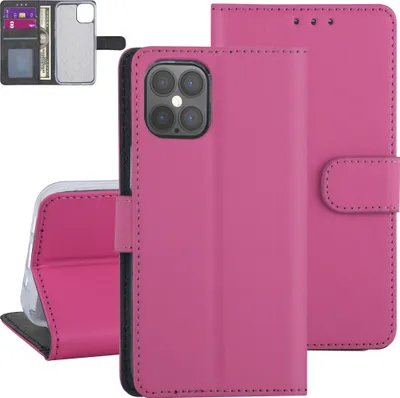 Produktbild von Apple iPhone 12 Pro Max Hot pink Book type case - Card holder