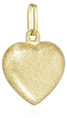 Produktbild von NKlaus Herz-Kettenanhänger 333 Gelbgold 8 Karat eismatt 12x10mm