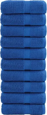 Obrázok produktu pre Prémiové uteráky pre hostí SOLUND 10 ks modré 30x50 cm 600 g/m²