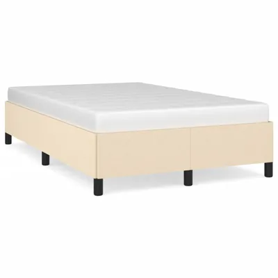 Obrázok produktu pre vidaXL Rám postele bez matraca krémový 120x200 cm látka