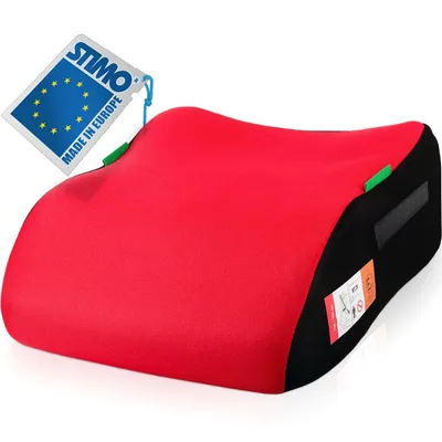 Produktbild von Kindersitzerhöhung Sitzerhöhung ergonomisch Kinder 135-150 cm Auto Sitz ECE R129 Bezug waschbar Rot