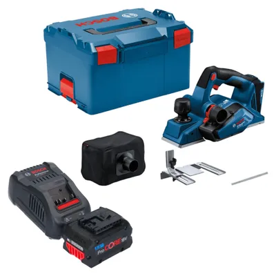 Immagine prodotto di Bosch GHO 18V-26 Pialla professionale a batteria 18 V 2,6 mm brushless + 1x batteria ricaricabile ProCORE 5,5 Ah + caricabatterie + L-Boxx