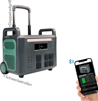 Produktbild von EPEVER® ATZ3600EU Powerstation 3600W, 2048Wh, Solargenerator für Camping, Wohnmobile, Garten Party, Reise, Hausgebrauch, Notfall, 0% MwSt