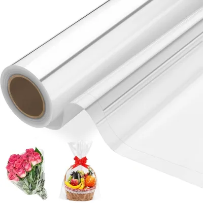 Obrázek produktu pro Celofánová fólie, průhledná, 40 cm x 30 m, balicí fólie