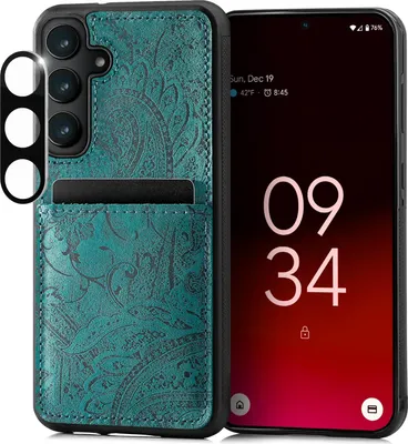 Produktbild von SURAZO Lederhülle für Samsung Galaxy S25 Hülle mit Kameraschutz