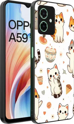 Produktbild von Smartphonica Telefon Fall geeignet für Oppo A59 mit Katze drucken - TPU zurück Abdeckung Fall Katze Design