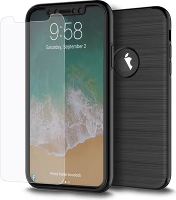 Produktbild von Samsung Galaxy J5 2017 2 in 1 Handyhülle 360 Grad Full Cover Case Schwarz