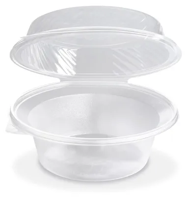 Produktbild von 25x Salatschalen klar mit angehängtem Domdeckel 2200ml PP