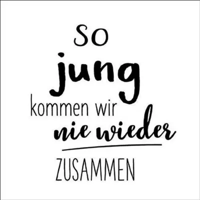 Produktbild von Servietten Papier 33x33cm 3-lag. mit Spruch 20 Stück