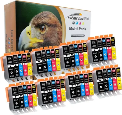 Produktbild von 40x D&C Druckerpatronen ersetzt Canon PGI-525 CLI-526 kompatibel mit Pixma iP4800, iX6550, MG5100, MG6100, MG8120, MX710, MX880 und weiteren Modellen.